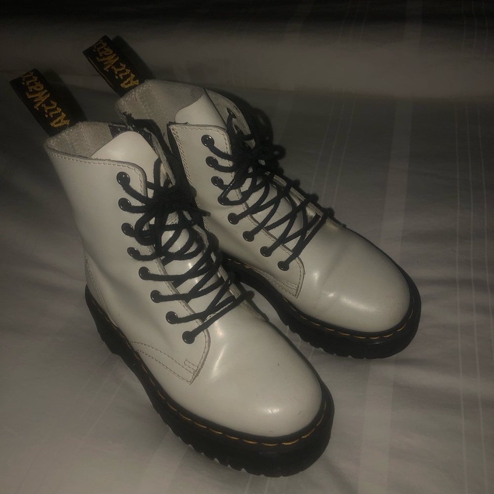 DOC MARTEN JADON- white chunky platforms size eu 36 between 5.5 US Womens
